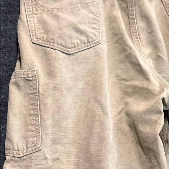 Carhartt Pants FR Carpenter Beige Khaki Brown Original Fit Mens 42 x 32 - Picture 9 of 16